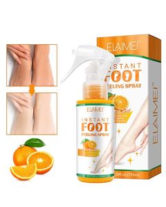 Foot Peel Spray,Foot Exfoliating Spray, Foot Peeling Spray that Remove Dead Skin within Seconds,Hydrating Nourish Peel Off Spray (Orange)