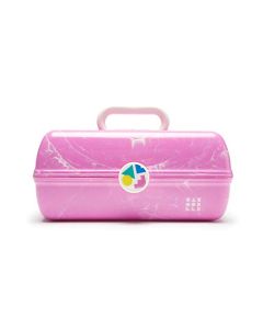 Caboodles On-The-Go Girl Retro Case, Bubblegum Marble , 13.38x8.88x6.5 Inch (Pack of 1)