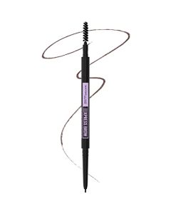 Maybelline New York Brow Ultra Slim Defining Eyebrow Makeup Mechanical Pencil With 1.55 MM Tip And Blending Spoolie For Precisely Defined Eyebrows, Deep Brown, 0.003 oz.