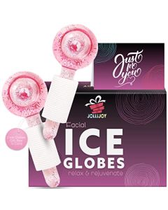 Ice Globes for Facials Home Spa Set Gift Basket for Women + Greeting Card - Skincare Massage Tools Cooling Globes, Face Eye Puffiness Relief, Self Care Birthday, Graduation Package, Her Wife Girl Mom