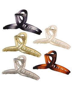 CNHUALIN Anti-slip Durable Hair Clips for Woman and Girl, Claw Clips For Thick Hai and Hair Clips For Thin Hair ,5 Color Large Hair Claw Clips