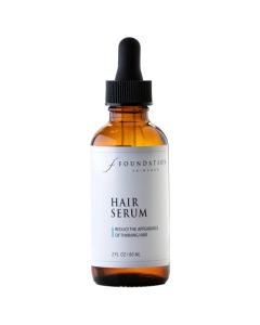 Foundation Skincare Hair Serum for Thinning Hair - Visibly Thicker and Fuller Hair, Nourish and Strengthens Hair with Minoxidil-Free Formula - 2 Fl Oz (30 Day Supply)