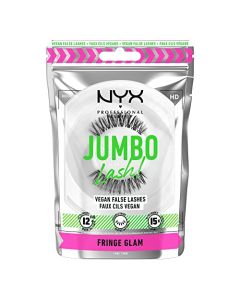 NYX PROFESSIONAL MAKEUP Jumbo Lash! Vegan False Eyelashes, Up to 12HR Wear, Reusable Fake Lashes - Fringe Glam