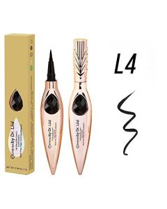 EPILYNX by Dr. Liia - Gem Liquid Eyeliner Waterproof Smudge Proof with Fine Felt Tip - Long-Lasting Vegan Gluten-Free Hypoallergenic Liquid Liner Pen - Makeup Fashion Eye Liner (Black)