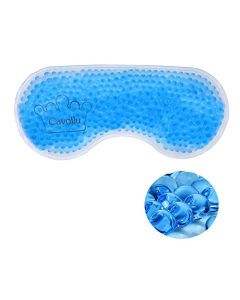 Cavoilu Gel Eye Mask Reusable Cooling Eye Masks for Puffiness and Dark Circles, Warm & Cold Eye Mask (Cyan)