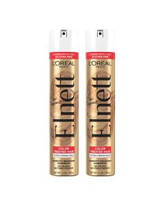 L'Oreal Paris Hair Care Elnett Satin Extra Strong Hold Hairspray For Color Treated Hair, Long Lasting Plus Humidity Resistant Hair Spray, 11 oz, (Pack of 2)