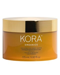 KORA Organics Invigorating Body Scrub | Smooth & Exfoliate | Certified Organic | Cruelty Free | 5.92 oz