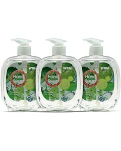 WBM Care Hand Soap 16.9 Oz/Each, Made with Lemon & Green Tea Extracts, Nourishing & Smooth Leave Your Skin Feeling Refresh, Liquid Hand Soap – Pack of 3