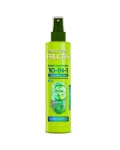 Garnier Fructis Pure Moisture 10-in-1 Spray for Dry Hair and Scalp, Hyaluronic Acid, 8.1 Fl Oz, 1 Count (Packaging May Vary)