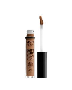 NYX PROFESSIONAL MAKEUP Can't Stop Won't Stop Contour Concealer, 24h Full Coverage Matte Finish - Mahogany