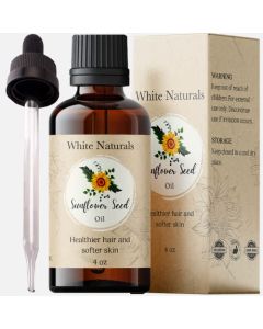 Sunflower Seed Oil, Pure and Natural, Cold-Pressed, for Skin Care, Massage, Hair Care, and to Dilute Essential Oils, 4 fl oz…