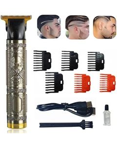 KOGULA Hair Trimmer Hair Clippers for Men, Rechargeable Beard Trimmer,Cordless Zero Gapped Trimmer,Electric T-Blade Haircut