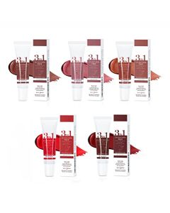 ZOOMINE 5 Colors Lip Gloss Set, 3 in 1 Multi-use Tint Gel for Lips, Cheeks & Eyes, High Pigmented Long Lasting Lip Tint, Silky-smooth Soft Mud Texture Makeup Lip Cheek Tint