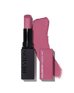 REVLON Lipstick, ColorStay Suede Ink, Built-in Primer, Infused with Vitamin E, Waterproof, Smudgeproof, Matte Color, 009 In Charge (Pack of 1)