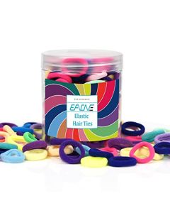 EAONE 200Pcs Hair Ties for Girls and Kids, Seamless Ponytails Holders Small Soft Hair Elastic Bands Hair Accessories No Damage for Women Hair (0.8 Inch in Diameter), Multi-colored