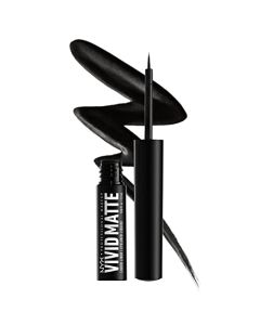 NYX PROFESSIONAL MAKEUP Vivid Matte Liquid Liner, Smear-Resistant Eyeliner with Precise Tip - Black