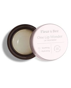 Peptide Lip Treatment with Anti-Aging Benefits | Clean, 100% Vegan, Cruelty Free | Restorative Repair For Dry Lips That Visibly Plumps and Hydrates | One Lip Wonder by Fleur & Bee - 0.17oz