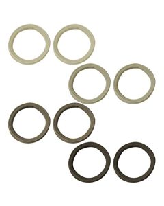 Jawflew 8PC Hair Ties for Women Girls, Seamless Thick Hair Band Elastic Ponytail Holders, No Damage Ponytail Holder