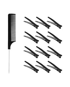 Sihuuu Professional Fine Cutting Comb, Hair Detangling Comb, Black Carbon Fiber Styling Comb for Curly, Long, Dry, Wet Hair all Types