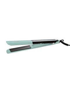 Cosmopolitan Flat Iron Hair Straightener, Portable Travel Straightener Dual Voltage with Ceramic Plates for Long and Short Hair, Fast Heat Up, 5 Level LED Temperature Control up to 446F, Blue & Silver