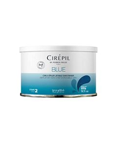 Cirepil - Blue - 400g / 14.11 oz Wax Tin - All-Purpose & Unscented - Perfect for Sensitive Skin - Disposable Blue Wax Refill Bag - Fluid Gel Texture, Easy Removal, Peel-Off Wax - No Strips Needed