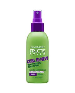 Garnier Fructis Style Curl Renew Reactivating Milk Spray, for Naturally Curly Hair, 5.0 Fl Oz, 1 Count (Packaging May Vary)