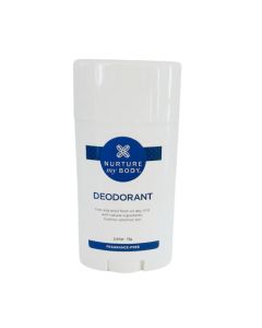 Nurture My Body Deodorant, Aluminum, Palm and Paraben Free, Cruelty Free Men and Women's Deodorant, Unscented, All Natural
