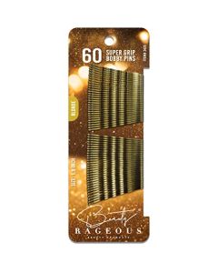 Super Grip Bobby Pins - Blonde - 60 Count