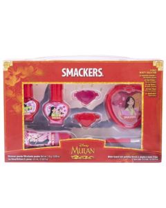 Lip Smackers Disney Mulan Makeup Gift Set for GIrls, Nail Polish Lip Gloss | Christmas Make Up Collection | Holiday Present