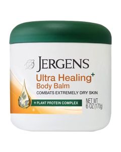 Jergens Ultra Healing Body Balm for Dry Skin, for Extra Dry Skin Relief, 6 Ounces, Formulated with Vitamins C, E and B5 plus Plant Protein Complex