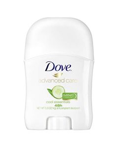 Dove Advanced Care Travel Sized Antiperspirant Deodorant Stick for Women, Cool Essentials, for 48 Hour Protection And Soft And Comfortable Underarms, 0.5 oz, 36 Count