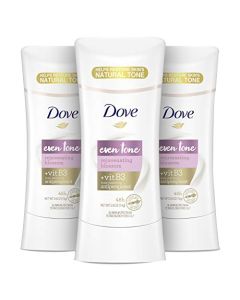 Dove Antiperspirant Deodorant for Uneven Skin Even Tone Rejuvenating Blossom Sweat Block for All-Day Fresh Feeling, 2.6 Oz, Pack of 3