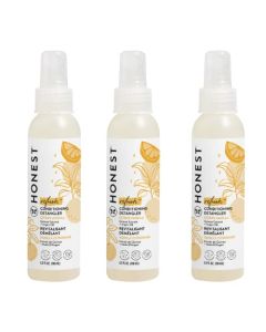 The Honest Company Conditioning Hair Detangler 3-Pack | Leave-in Conditioner + Fortifying Spray | Tear-free, Cruelty-Free, Hypoallergenic | Citrus Vanilla Refresh, 4 fl oz each (pack of 3)