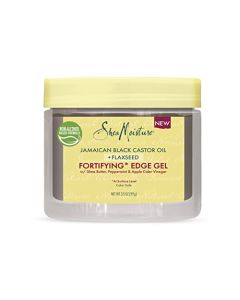 SheaMoisture Styling Black Edge Control Gel For Curly Hair Jamaican Black Castor Oil and Flaxseed Paraben-Free Anti-Frizz Hair Gel 3.5 oz