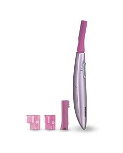 Panasonic Women’s Facial Hair Remover and Eyebrow Trimmer with Pivoting Head, Includes 2 Gentle Blades for Brow and Face and 2 Eyebrow Trim Attachments, Battery-Operated – ES2113PC