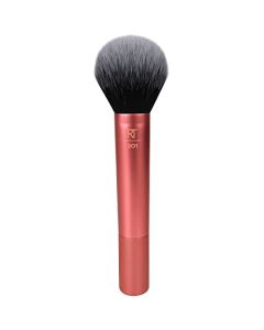 Real Techniques Ultra Plush Powder Makeup Brush, For Setting Powder, Bronzer, & Blush, Sheer, Buildable Coverage, Large, Fluffy Powder Brush, Vegan, Synthetic Bristles, 1 Count