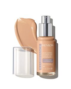 Revlon Illuminance Skin-Caring Liquid Foundation, Hyaluronic Acid, Hydrating and Nourishing Formula with Medium Coverage, 317 Tan Sand (Pack of 1)