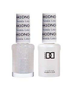 DND Gel Polish Set - 1 each of Multi Gel Polish and Multi Nail Polish, 443 Twinkle Little Star, 0.5 Fl Oz