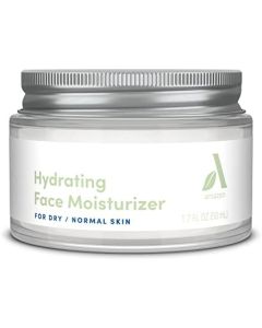Amazon Aware Hydrating Face Moisturizer with Avocado & Sunflower Seed Oils, Squalane & Cocoa Butter, Vegan, Formulated without Fragrance, Dermatologist Tested, Dry to Normal Skin, White, 1.7 fl oz