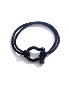 Bracelet Hair Ties for Pony Tails,Black Elastic Hair Ties Bracelet for Women,Thick Pony O Hairtie Bracelets 2023 (1PC BLACK SCREW ANCHOR)