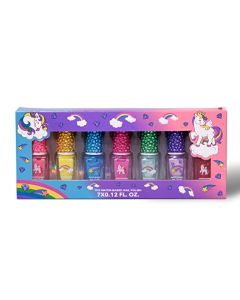 Mebtmel 7Pcs Nail Polishes Set for Girls, Kids Non Toxic Water Based Peef-Off Quick Dry Nail Polishes