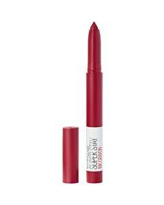 Maybelline New York Super Stay Ink Crayon Lipstick Makeup, Precision Tip Matte Lip Crayon with Built-in Sharpener, Longwear Up To 8Hrs, Own Your Empire, Blue Red, 1 Count