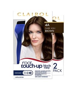 Clairol Root Touch-Up by Nice'n Easy Permanent Hair Dye, 4A Dark Ash Brown Hair Color, Pack of 2