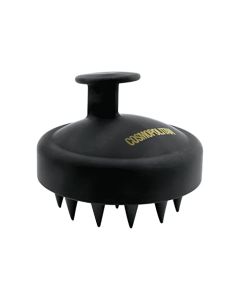 Cosmopolitan Hair Scalp Massager, Soft Shampoo Brush, Scalp Exfoliator & Head Massager for Men & Women, Dry Scalps & All Hair Types, Ultra-Soft Waterproof Silicone Plastic - Black, 1 Count