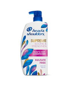 Head & Shoulders Supreme Sulfate Free Conditioner with Argan Oil, Anti-Dandruff Treatment, Soothe & Strengthen Hair & Scalp, 28.2 Fl Oz
