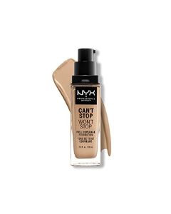 NYX PROFESSIONAL MAKEUP Can't Stop Won't Stop Foundation, 24h Full Coverage Matte Finish - Buff