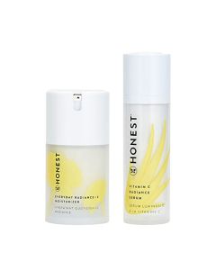 Honest Beauty Everyday Radiance Moisturizer with a Blend of Cherry, Fig & Licorice Extracts with Vitamin C Radiance Serum with Artichoke & Clover Extracts | Paraben Free, Dermatologist Tested