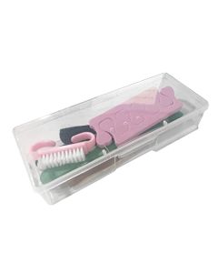 YEEPSYS Cuticle Pusher Set - Gel Nail Polish Remover Kit - Soak Off Gel Polish Remover Manicure Bowl Kit, Nail Soak Off Bowl for Acrylic Nails, Nail Brush, Cuticle Pusher, Cuticle Peeler