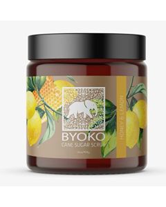 BYOKO Body Sugar Scrub (Large), (Honey Lemon) - Exfoliating & Moisturizing Sugar Scrub – Body, Foot & Hand Sugar Scrub - Natural Body Skin Care Products - Cane Sugar Scrub for Body (Honey & Lemon)