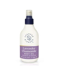 Spenser & Jensen Daily Moisturizing Oil with Lavender & Chamomile Essential Oil - Hydrating Scented Body Oil - After Shower Moisturizer - Paraben Free - 8 oz (Pack of 1)